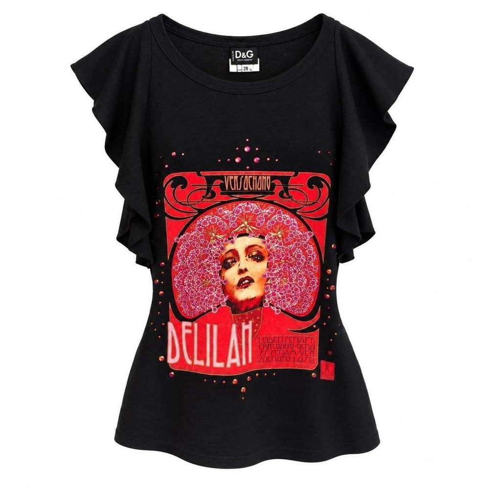 Dolce & Gabbana Vintage 2000's Top W/ Rhinestones